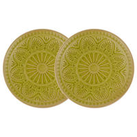 ESSTELLER (2er Set) Sumatra - Grün, Keramik (31/31/3cm) - Butlers