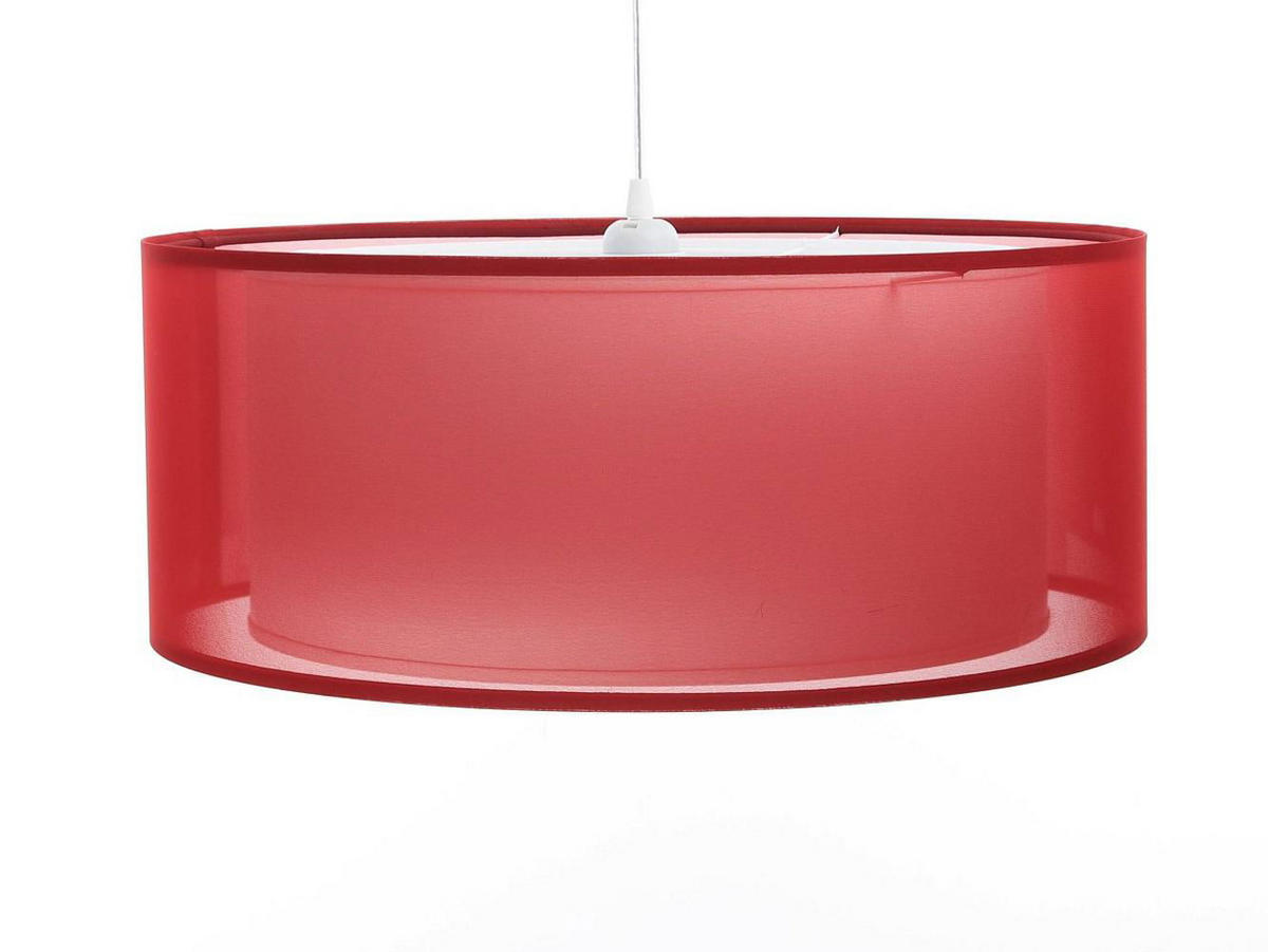 HÄNGELEUCHTE Rot 60/22 cm - Rot/Weiß, Kunststoff (60/1.5/22cm) - ONZENO