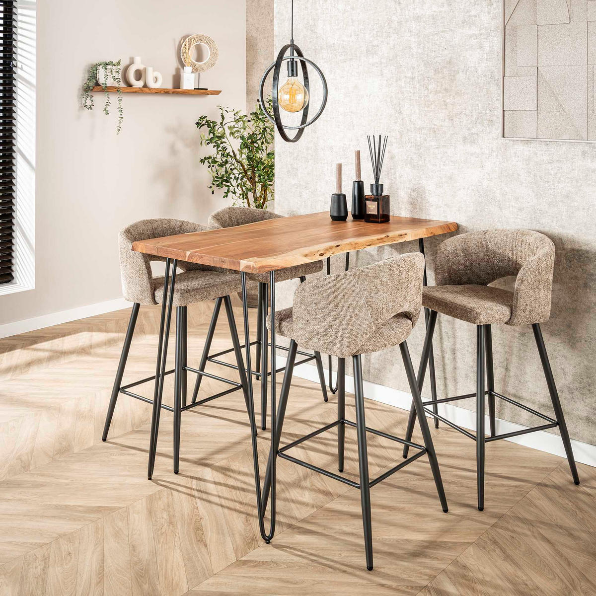 BARTISCH Edge Braun 130/70/ 92 cm - Braun, Holz (70/92/130cm) - Hoyz Collection