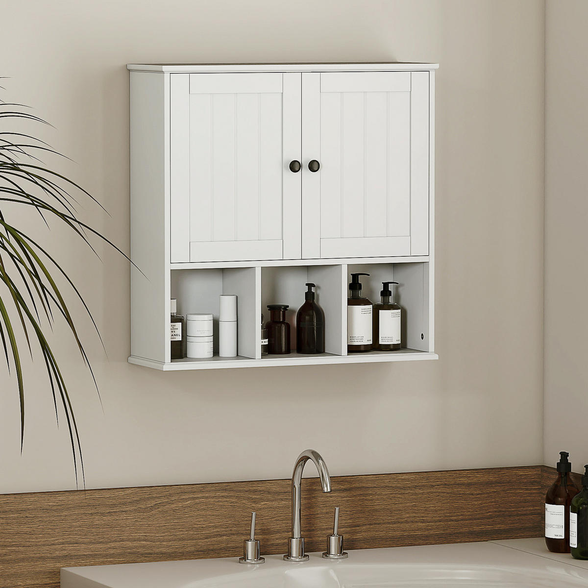 HÄNGESCHRANK Weiß 1 Stück - Weiß, Kunststoff (60/60/19.5cm) - GiPP
