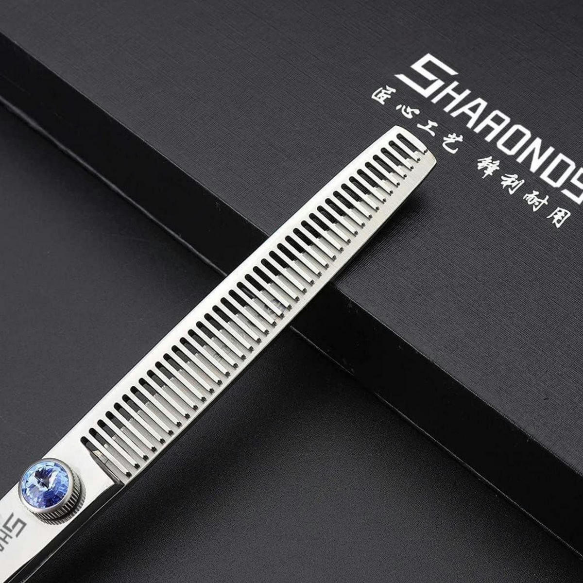 FRISEURSCHEREN Set 7 Zoll 3-teiliges Set - Silberfarben, Metall (5/1/17.7cm)