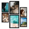POSTER Set Mit 6 Ibiza Spanien 2 In Fotografie A3 & A4 Schwarzer Rahmen - Schwarz, Papier (29/3cm) - Nacnic