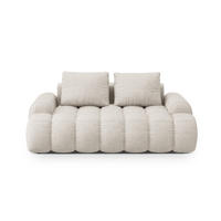 SOFA Linz aus strukturiertem Stoff beige 2 Sitzplätze - Beige, Textil (100/84/175cm) - Cosmopolitan Design