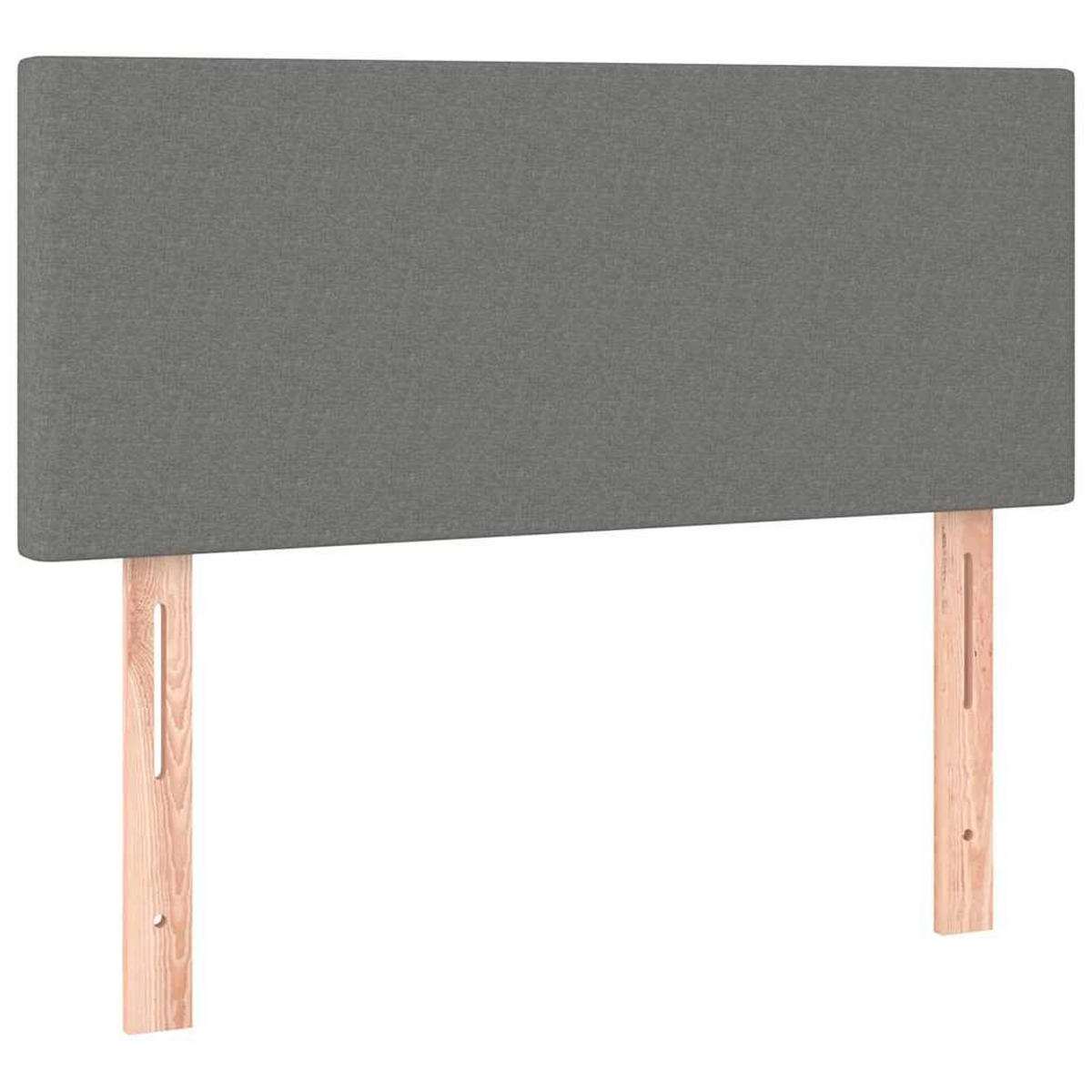 BOXSPRINGBETT Mit Matratze Dunkelgrau 80/200 Cm Stoff - Weiß, Textil (80/200cm) - vidaXL