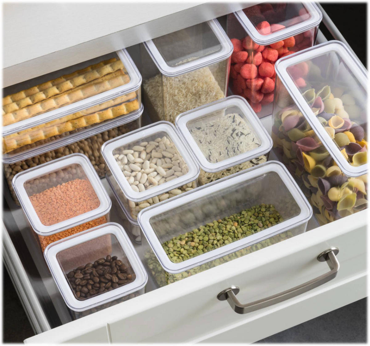 LEBENSMITTELBEHÄLTER Hermetic Kunststoffbox 10/10/20 cm - Transparent, Kunststoff (10/20/10cm) - 5five Simply Smart