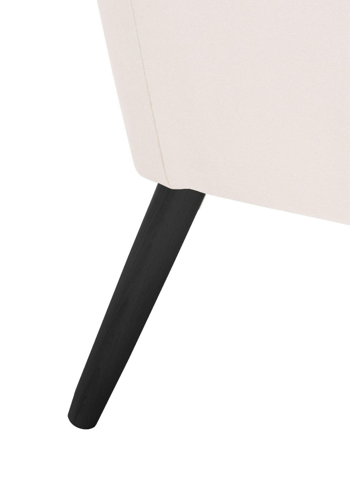 SESSEL Kachka Bezug Samtvelour Buche schwarz / creme - Buche Kolonial/Creme, Kunststoff (71/81/67cm) - 58aufmkessel