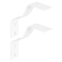 REGALATRÄGER als 2er Set Rico, Stahl in verschiedenen Trendfarben - Weiß, Metall (4.5/18/18cm) - Alberts