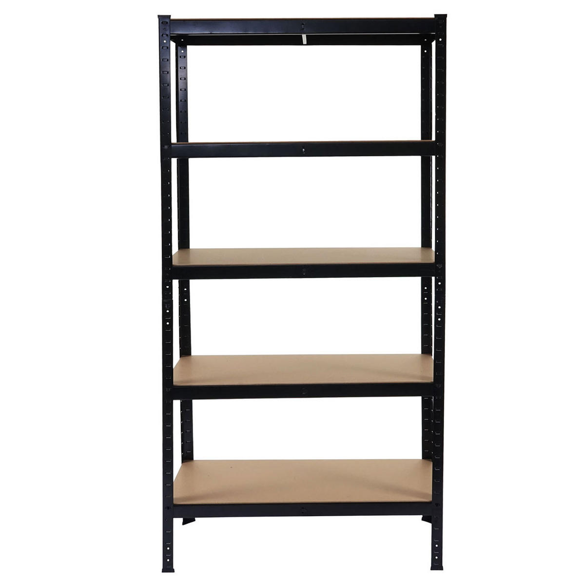 SCHWERLASTREGAL Schwarz, Braun - Schwarz/Braun, Metall (90/180/40cm) - MCW
