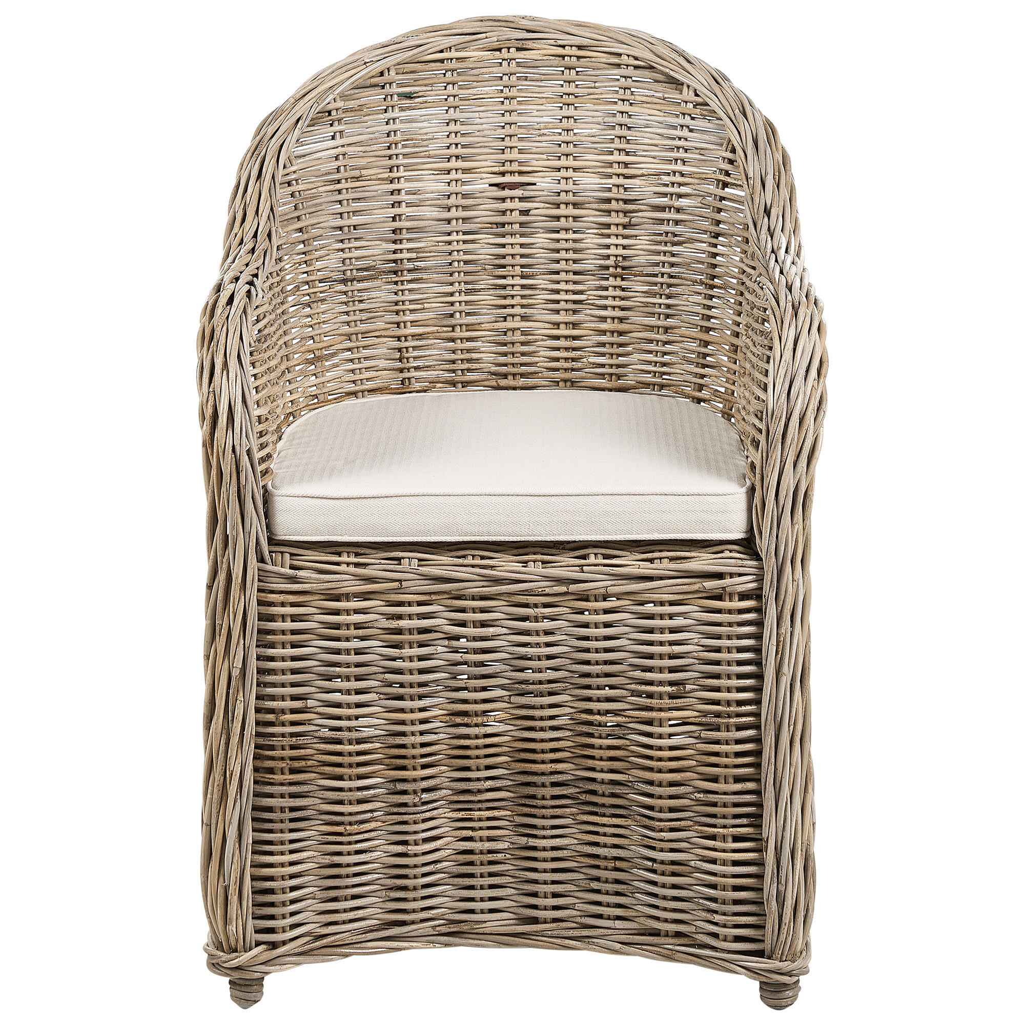 GARTEN SESSEL Beige Susua II - Beige/Naturfarben, Naturmaterialen (56/87/68cm) - Beliani