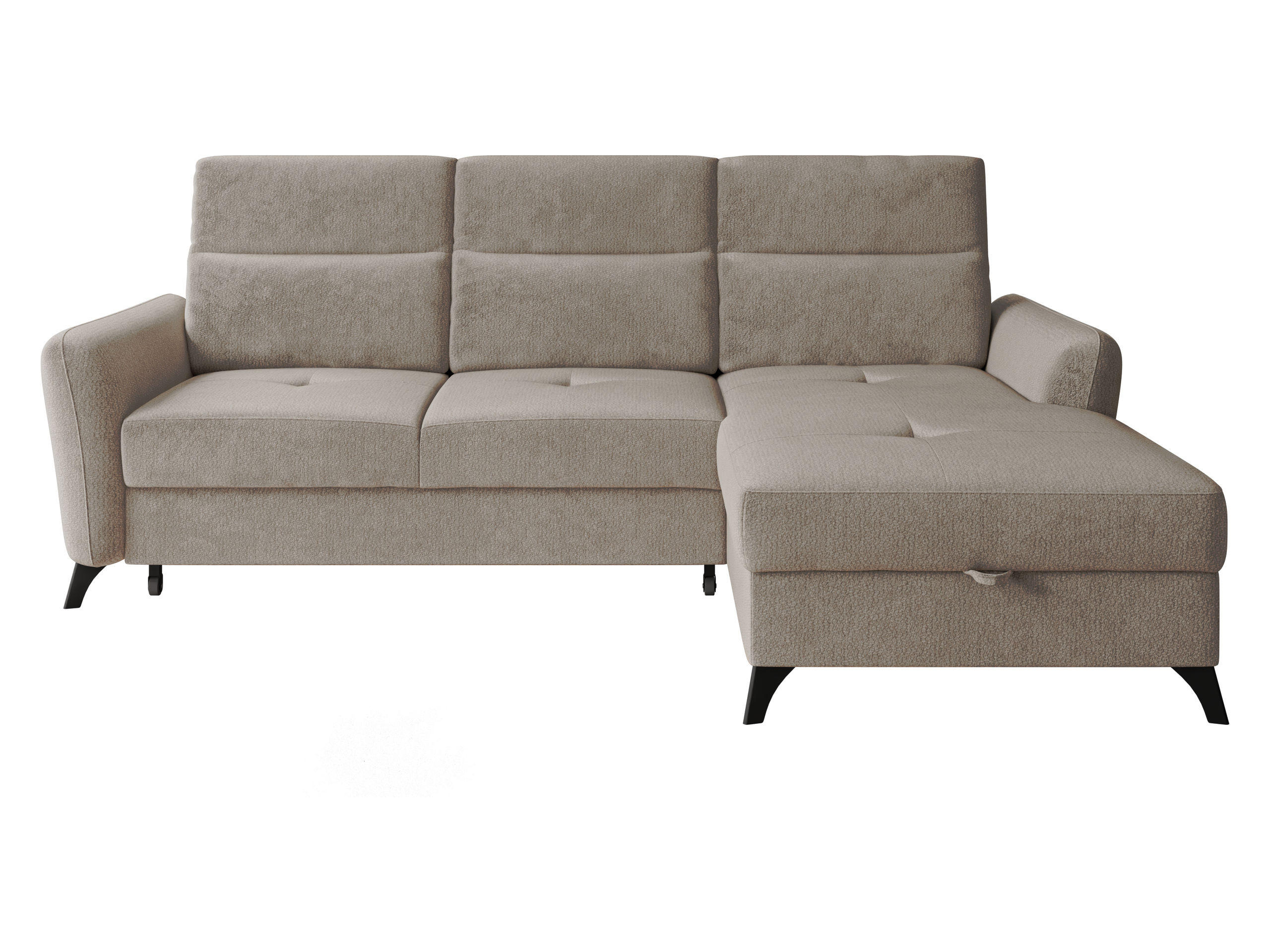 Mirjan24 Ecksofa Hellbraun 238x167 cm