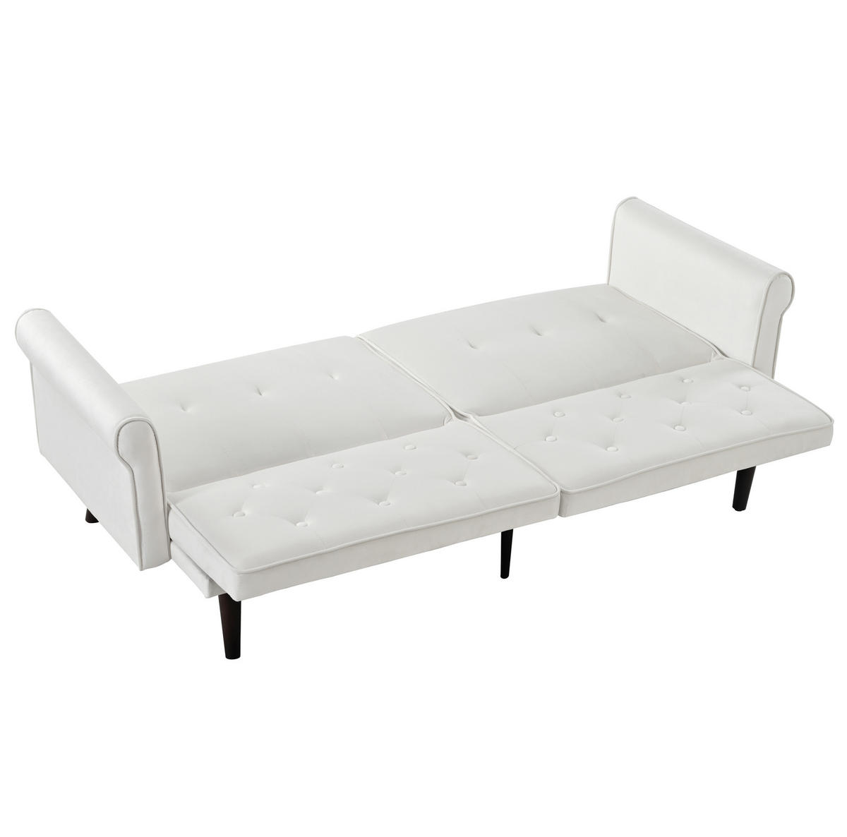 SCHLAFSOFA 2-Sitzer verstellbar 2-in-1 Beige - Beige, Holzwerkstoff (172/70/89cm) - Meubliv