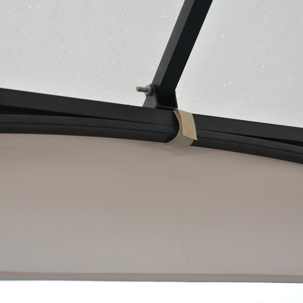 PAVILLON, Beige+Schwarz, Metall, Polyester, Moskitonetz - Beige, Metall (295/275/295cm) - Outsunny