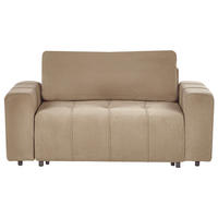 SCHLAFSOFA mit Stauraum 121/156 cm Braun Innvik - Braun, Textil (169/90/101cm) - Beliani