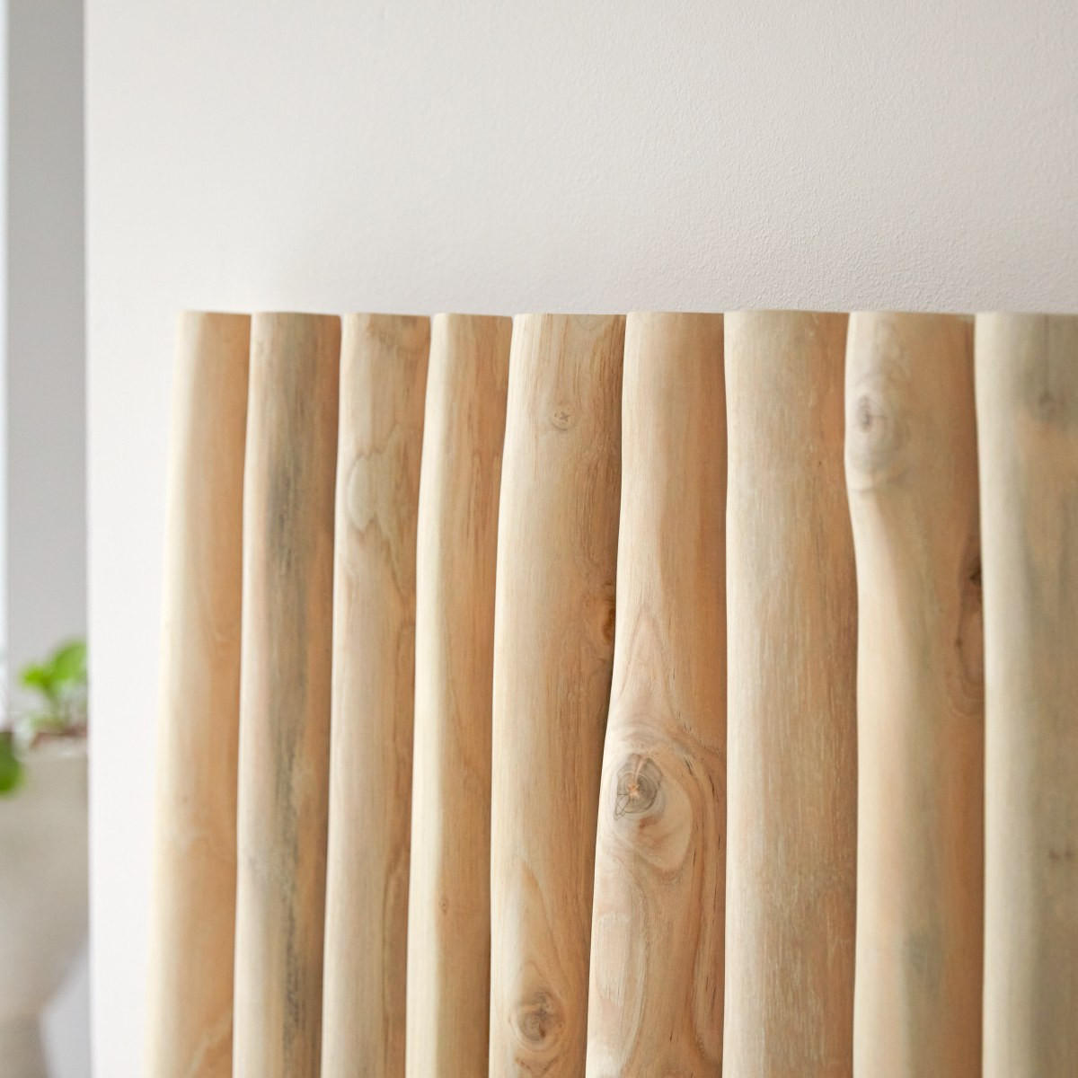 KOPFTEIL River Natur aus Teak - Naturfarben, Holz (180/100/9cm) - Tikamoon