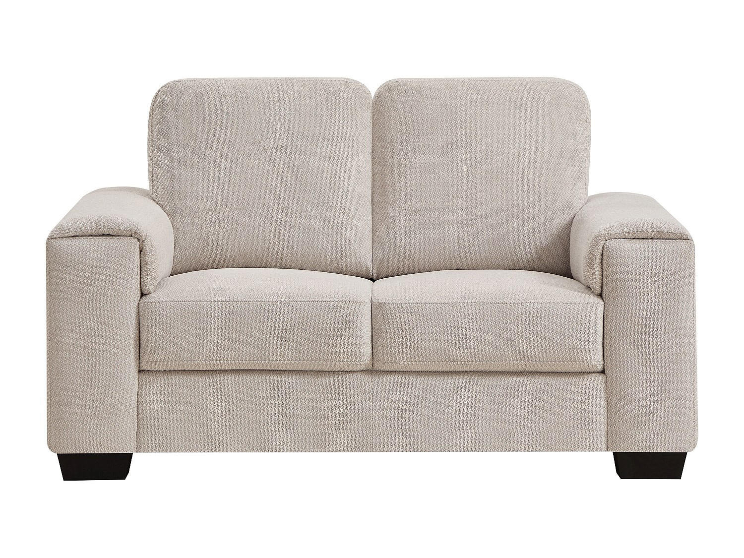 SOFA - 2 Personen - stoff - beige Embapo - Beige, Textil (147/85/88cm) - Vente-Unique