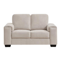 SOFA - 2 Personen - stoff - beige Embapo - Beige, Textil (147/85/88cm) - Vente-Unique