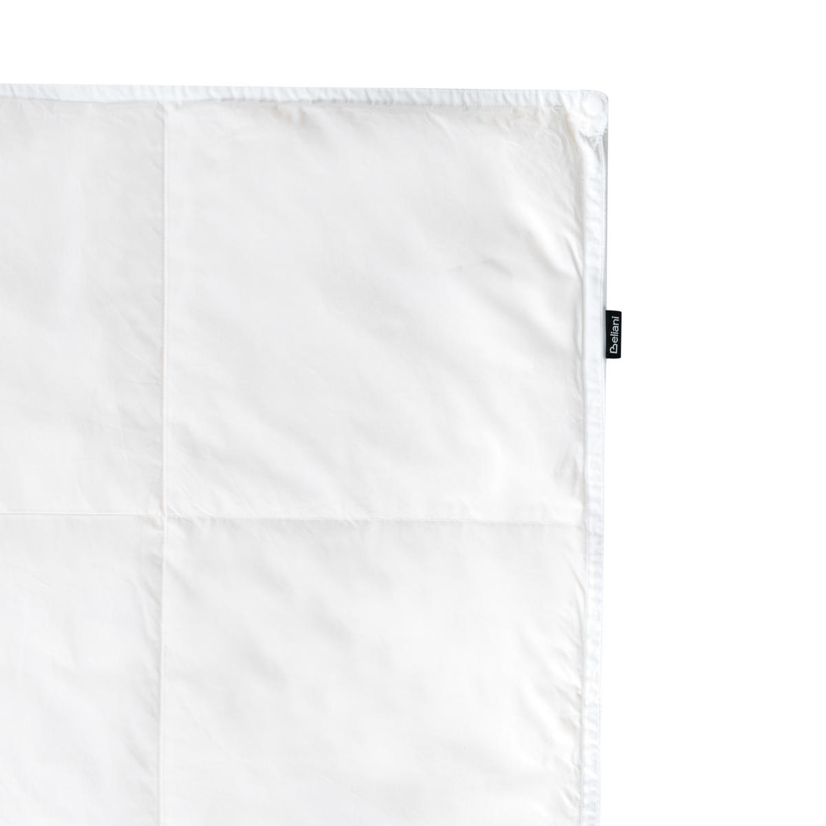 PŘIKRÝVKA Dvouvrstvá Kachní peří a Prachové peří 4sezónní 200/200 cm Serrato - bílá, textil (200/200cm) - Beliani