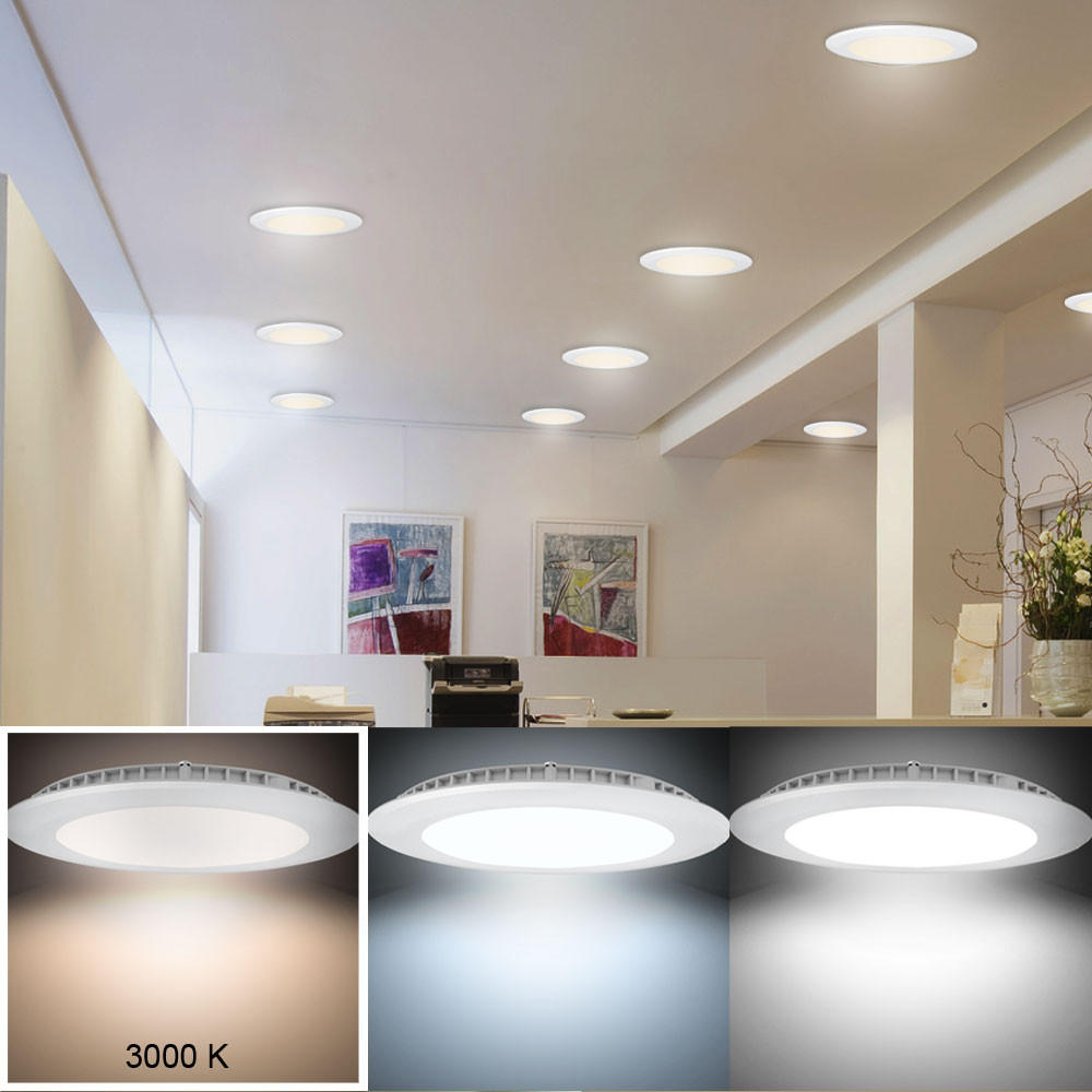 LED DECKENLEUCHTE Weiß Rund - Weiß, Metall (22.5/1.2/2.5cm)