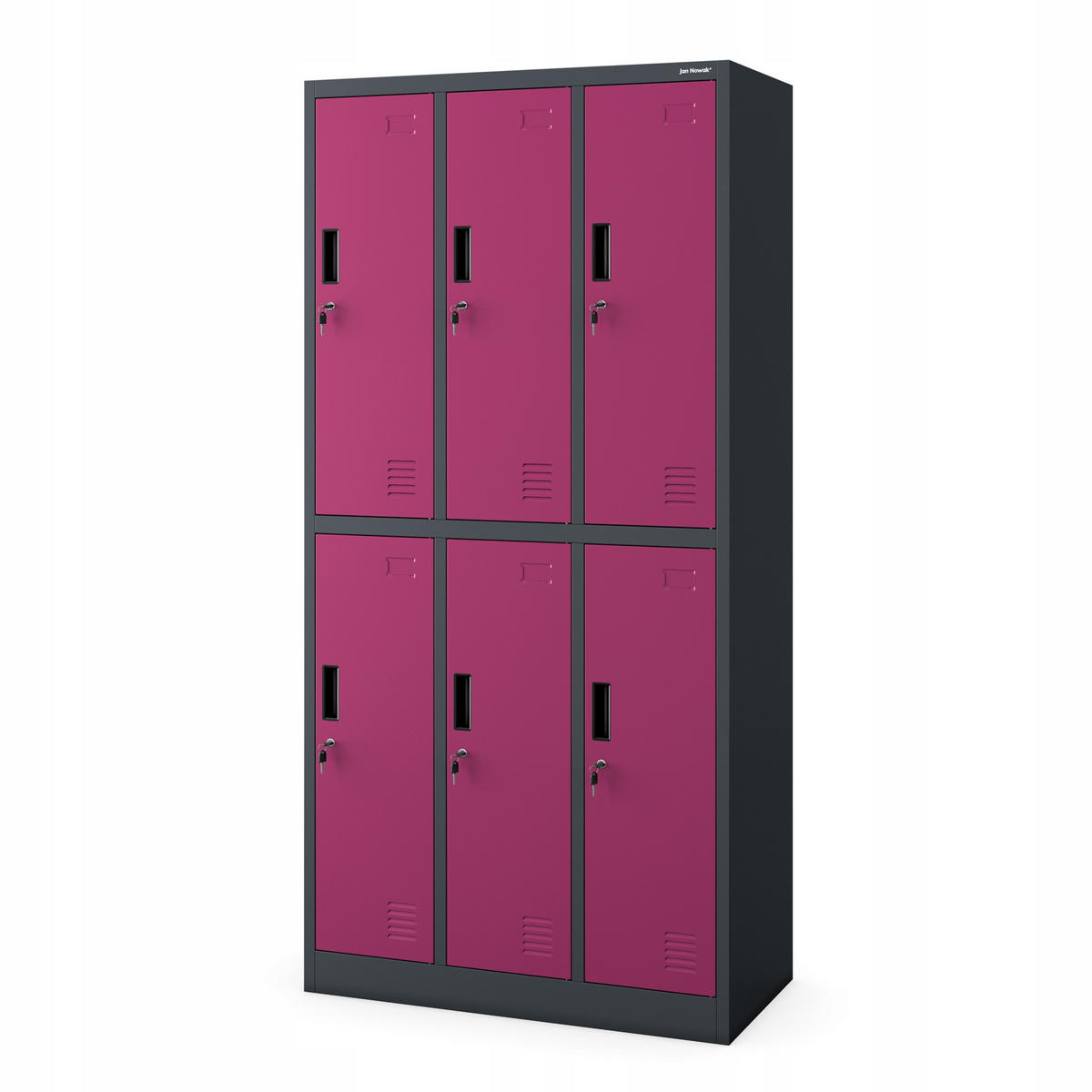 SCHLIESSFACHSCHRANK IGOR - Violett, Metall (90/185/45cm) - Jan Nowak