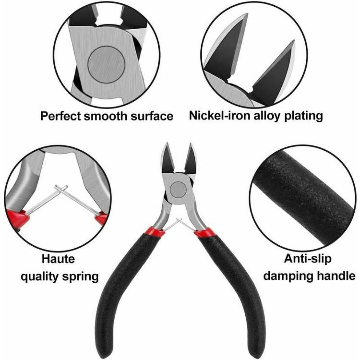 ZANGE – Edelstahl – rutschfester Griff - Schwarz, Metall (13/5/2cm) - DCA