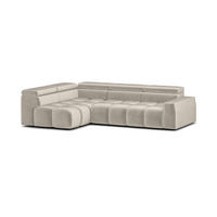 ECKSOFA Darcy - Beige, Holzwerkstoff/Textil (305/210cm) - Fun Möbel