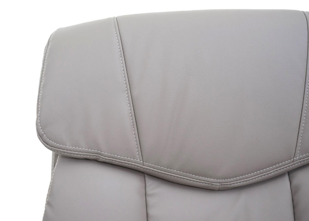 DREHSTUHL HxBxT 120x73x78cm Sitzhöhe 48cm Kunstleder Taupe-Grau - Taupe, Kunststoff (73/120/78cm) - PROREGAL