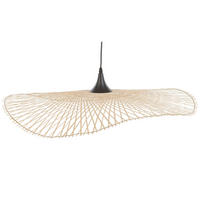 HÄNGELEUCHTE Floyd 80/80/130 cm - Hellbraun, Holz (80/80/130cm) - Beliani