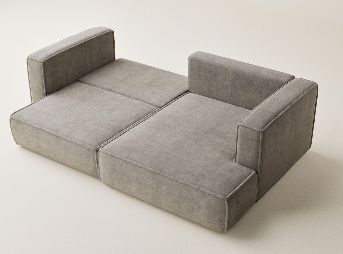 ECKSOFA MIT SCHLAFFUNKTION Velto Braun Webstoff - Schwarz/Braun, Holz/Holzwerkstoff (250/152cm) - Maison de Reve