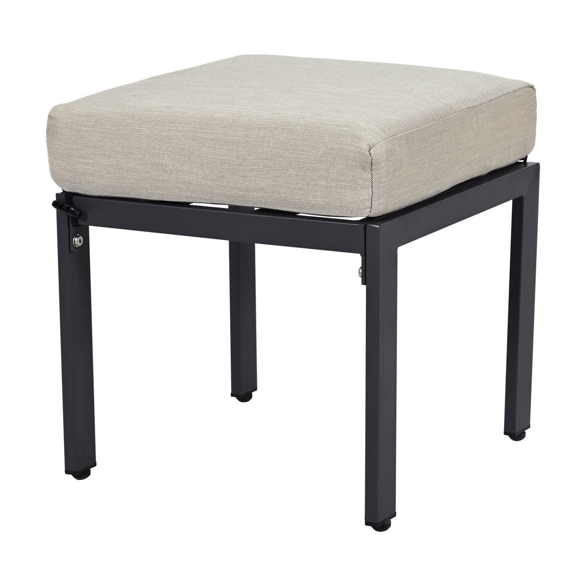 ESSGRUPPE 4-tlg. Graubeige Eck Mit 2 Hockern Esstisch - Grau, Textil - FLIEKS