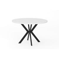 ESSTISCHE EDEN - Schwarz/Weiß, Holzwerkstoff (120/120/76cm) - Meblini