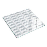 GLASPLATTE 60x52 cm Geometrische Figuren - Weiß, Glas (60/0.4/52cm) - TULUP