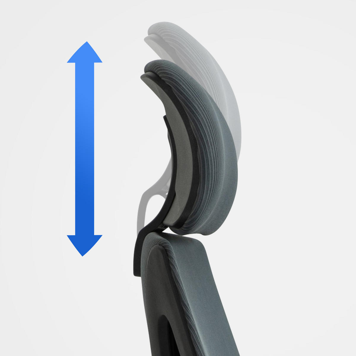BÜROSTUHL Strix grau - Chromfarben/Grau, Kunststoff/Metall (62.5/128/61cm) - TPFLiving