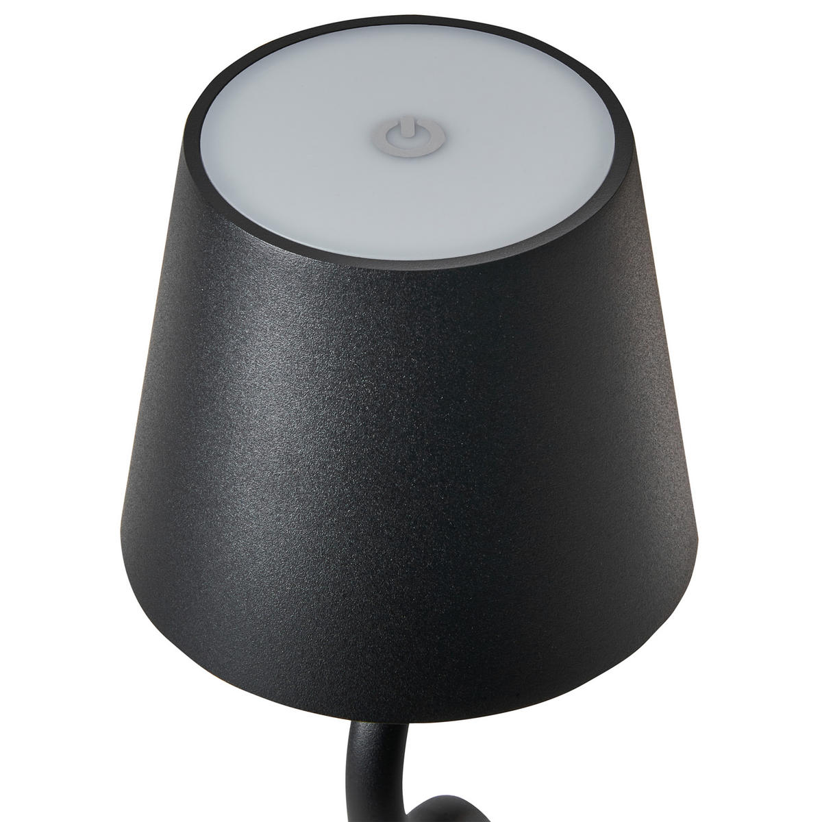 LED-TISCHLEUCHTE Schwarz Vouga - Schwarz, Metall (10/10/39cm) - Beliani