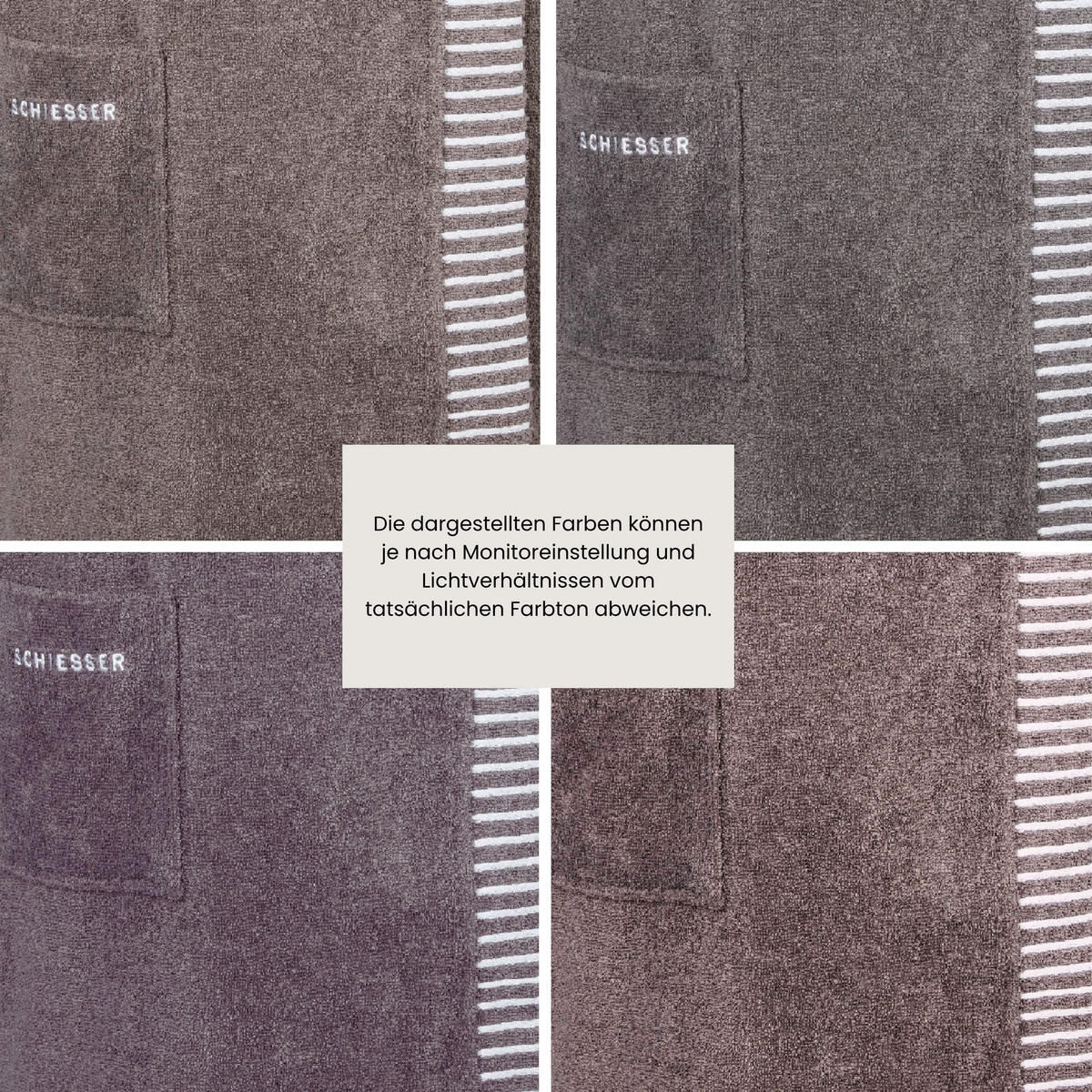 SAUNAKILT Rom Damen - 36-42 - Dunkelgrau - Dunkelgrau, Textil (80/130cm) - SCHIESSER