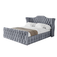 POLSTERBETT mit Bettkasten, Fußteil und Lattenrost, Boxbett ohne Matratze - MODY-Z 180x200 Grau - Grau, Holzwerkstoff/Textil (180/200cm) - ALTDECOR