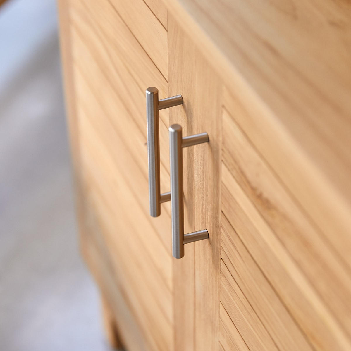 WASCHTISCHUNTERSCHRANK Soho Natur aus Teak - Naturfarben, Holz (85/75/55cm) - Tikamoon