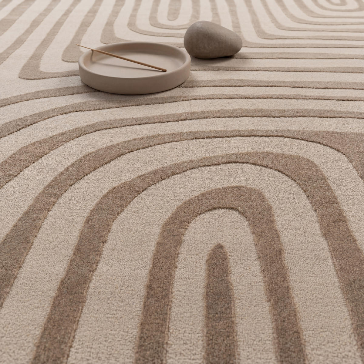 KURZFLORTEPPICH 80/250 cm Tinos 575 - Beige, Textil (80/250cm) - Paco Home