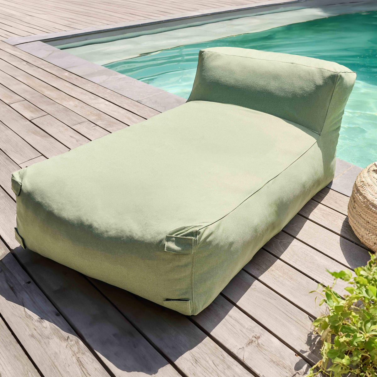 GARTENSOFA mit 4 Sitzplätzen, Kaktusgrünen - Grün, Textil - Oviala