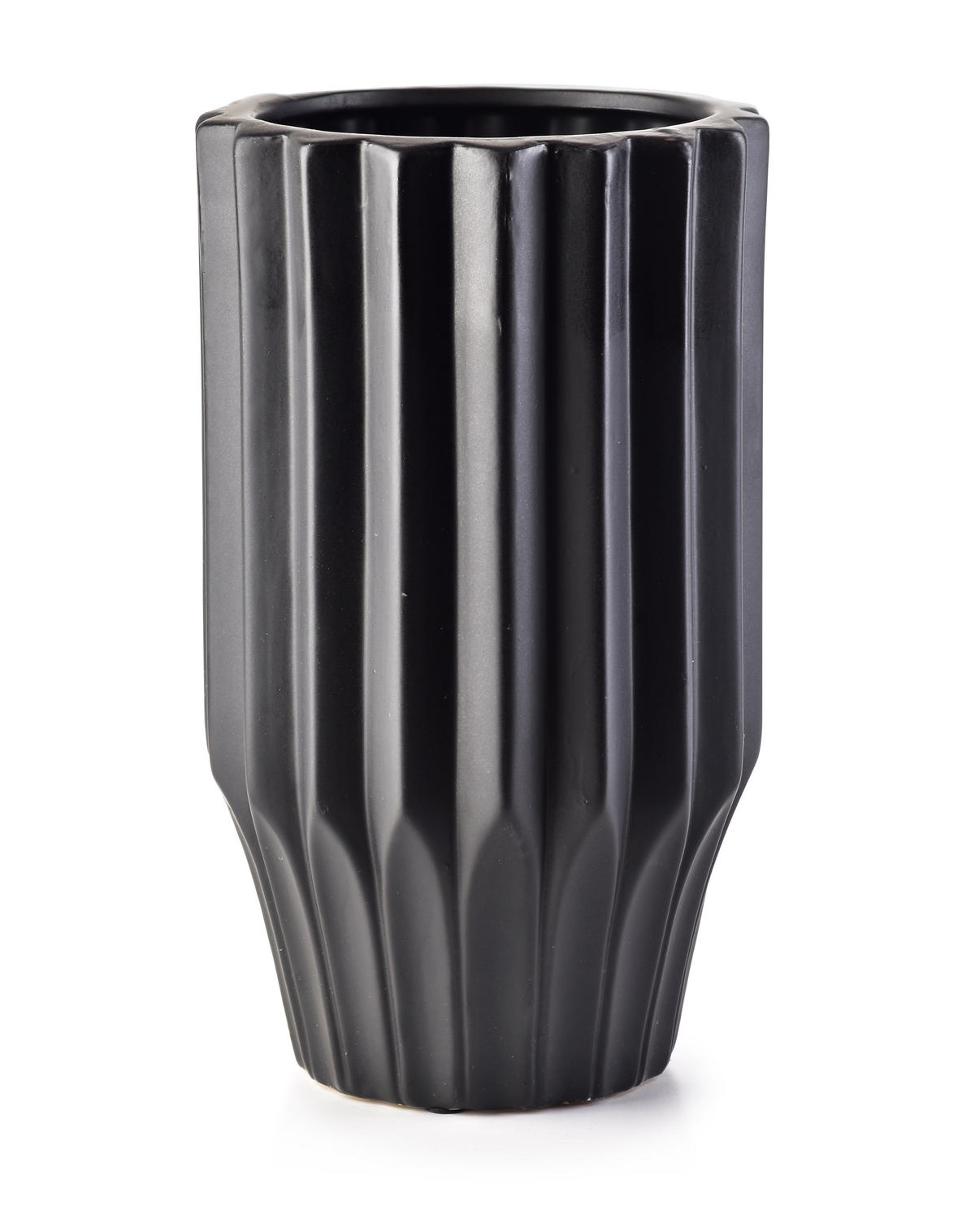 VASE Yvonne Schwarz 15/15/26 cm Keramik - Schwarz, Keramik (26cm) - Mondex