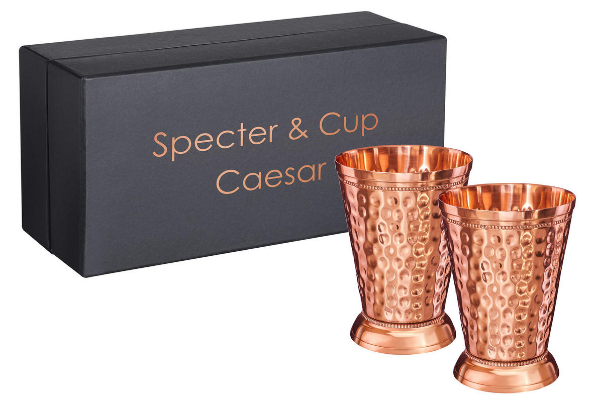 KUPFERBECHER, Cocktailbecher CAESAR 2er Set Moscow Mule 300ml - Kupferfarben, Paraffin (9/12/12cm) - Specter & Cup