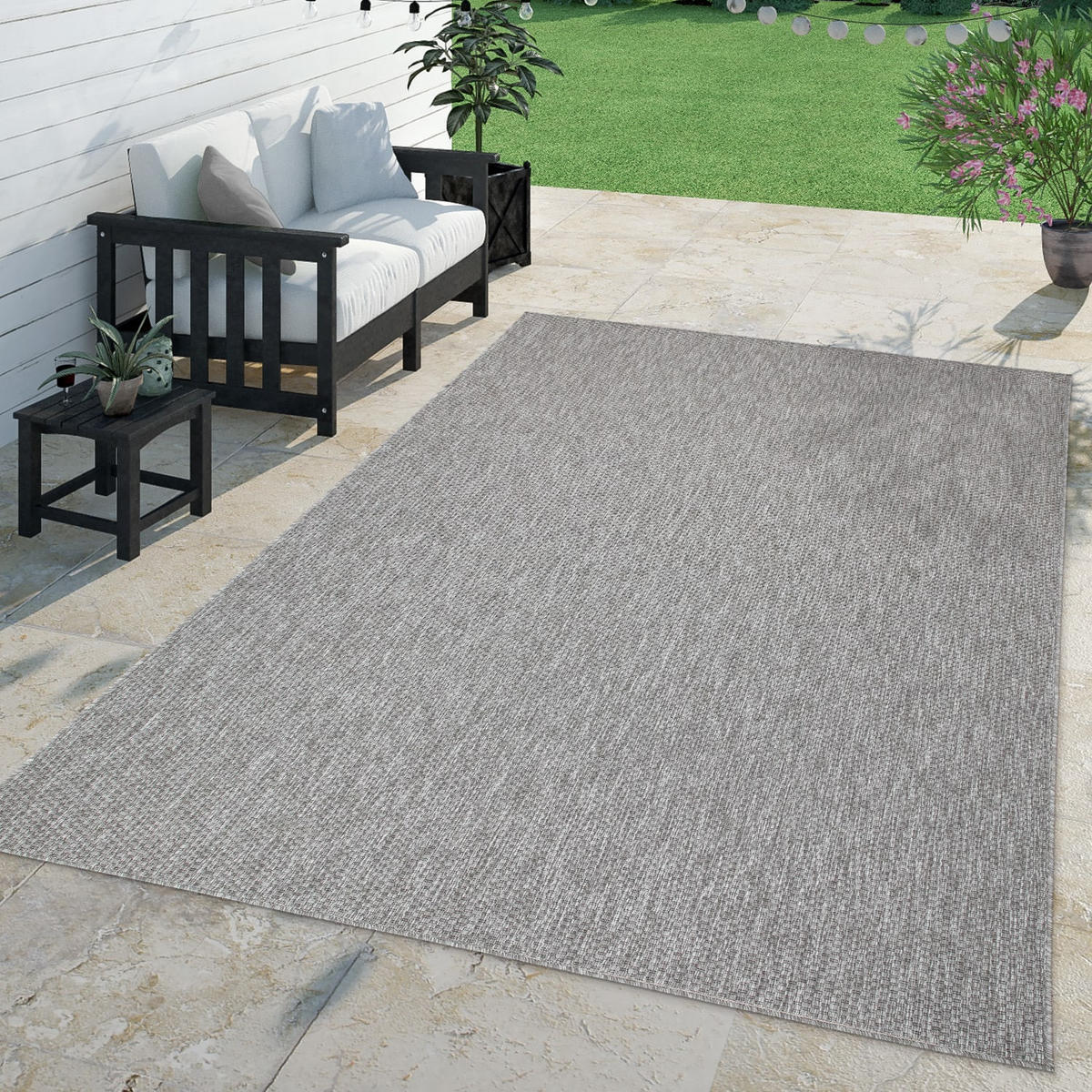 OUTDOORTEPPICH Grau 240 x 340 cm - Grau, Kunststoff (240/340cm) - TT Home