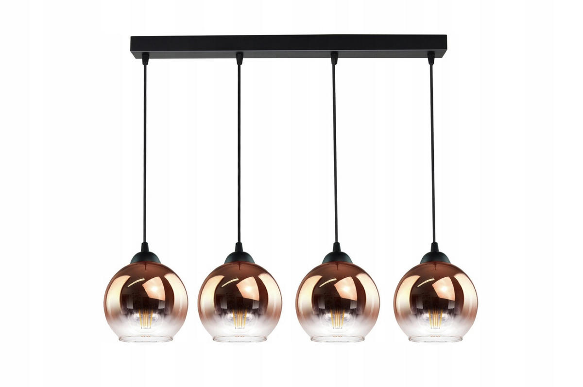 PENDELLEUCHTE MASUR - Transparent/Goldfarben, Glas/Metall (15/80/80cm) - kiki design