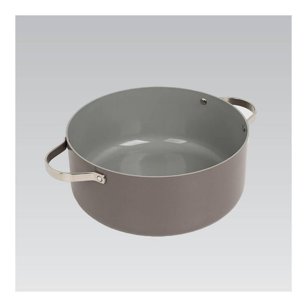 TOPF Grau 28/18/9 cm MR400918 - Grau, Metall (18cm) - Maestro 