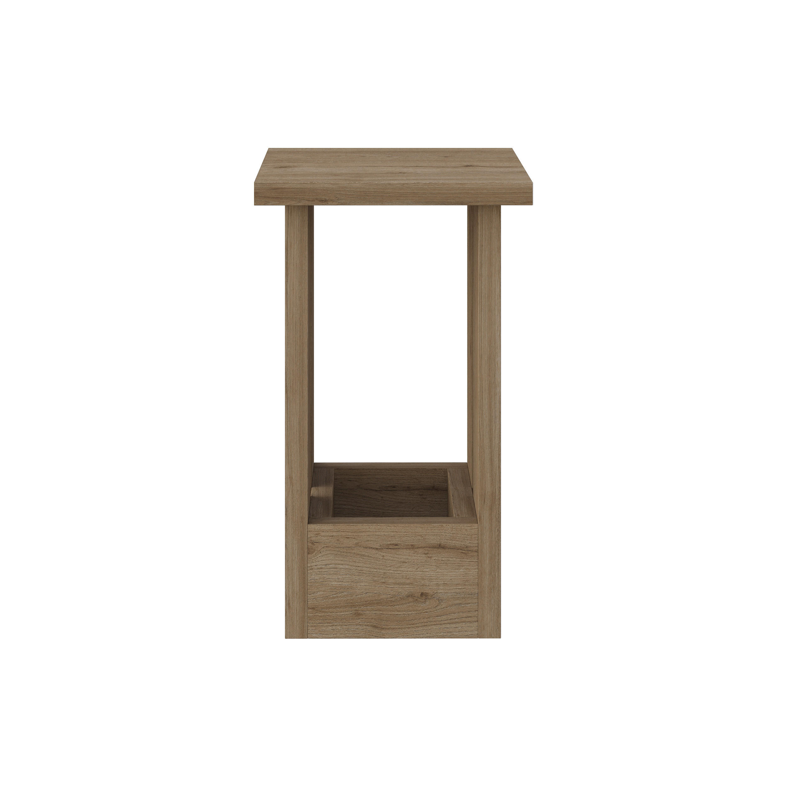 BEISTELLTISCH Tasos Natur Eiche 50.5/30/30 cm - Naturfarben, Holzwerkstoff (30/30/50.5cm) - Decortie