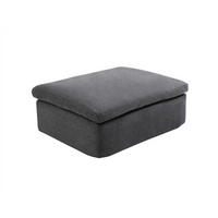 SITZHOCKER - 1 Person - Stoff - Anthrazitgrau - CORTOLINE - Anthrazit, Textil (112/44/87cm) - Vente-Unique