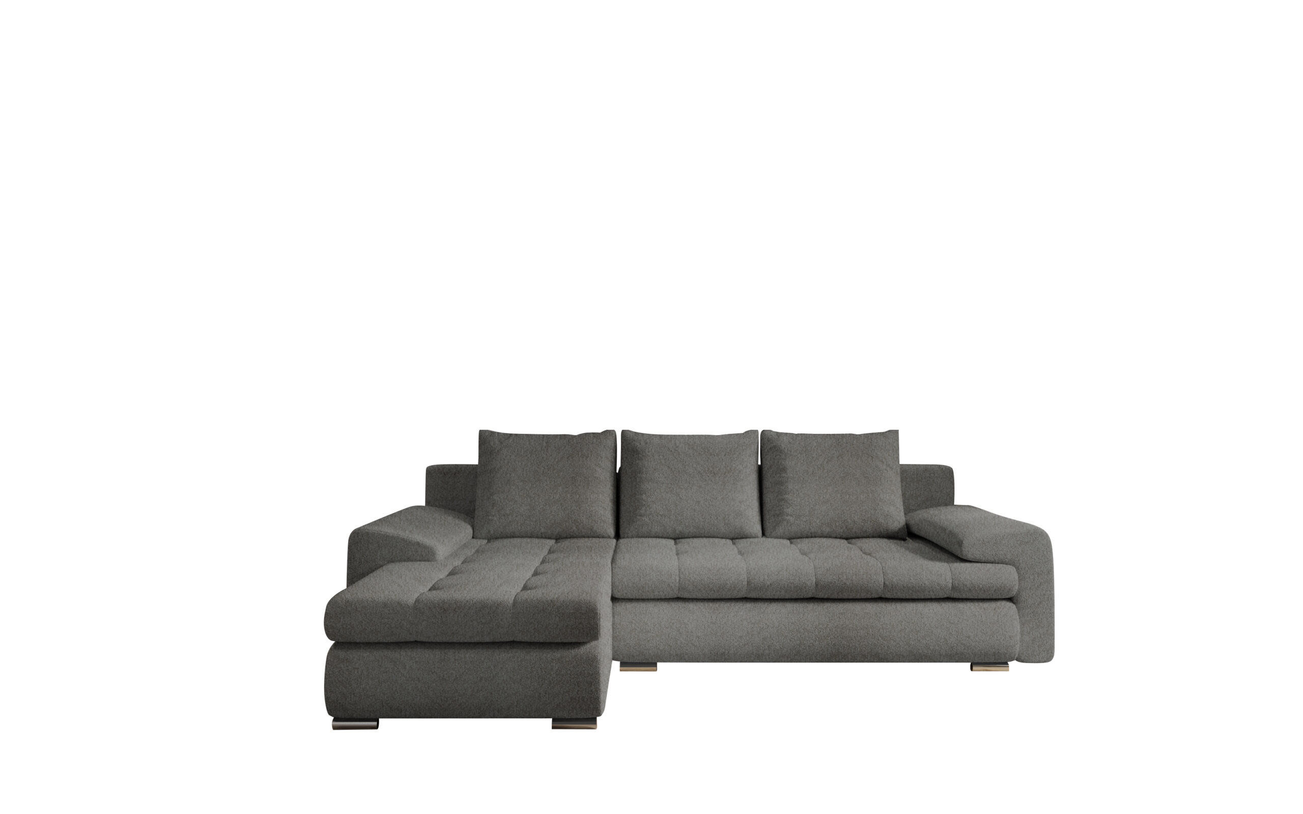 ECKSOFA TOMI Abriamo Dunkelgrau Links - Dunkelgrau, Holz (150/237cm) - Kaiser Möbel
