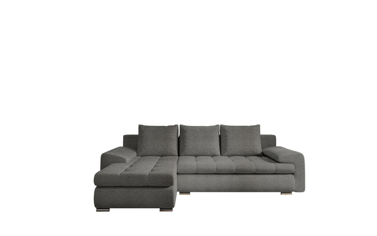 ECKSOFA TOMI Abriamo Dunkelgrau Links - Dunkelgrau, Holz (150/237cm) - Kaiser Möbel