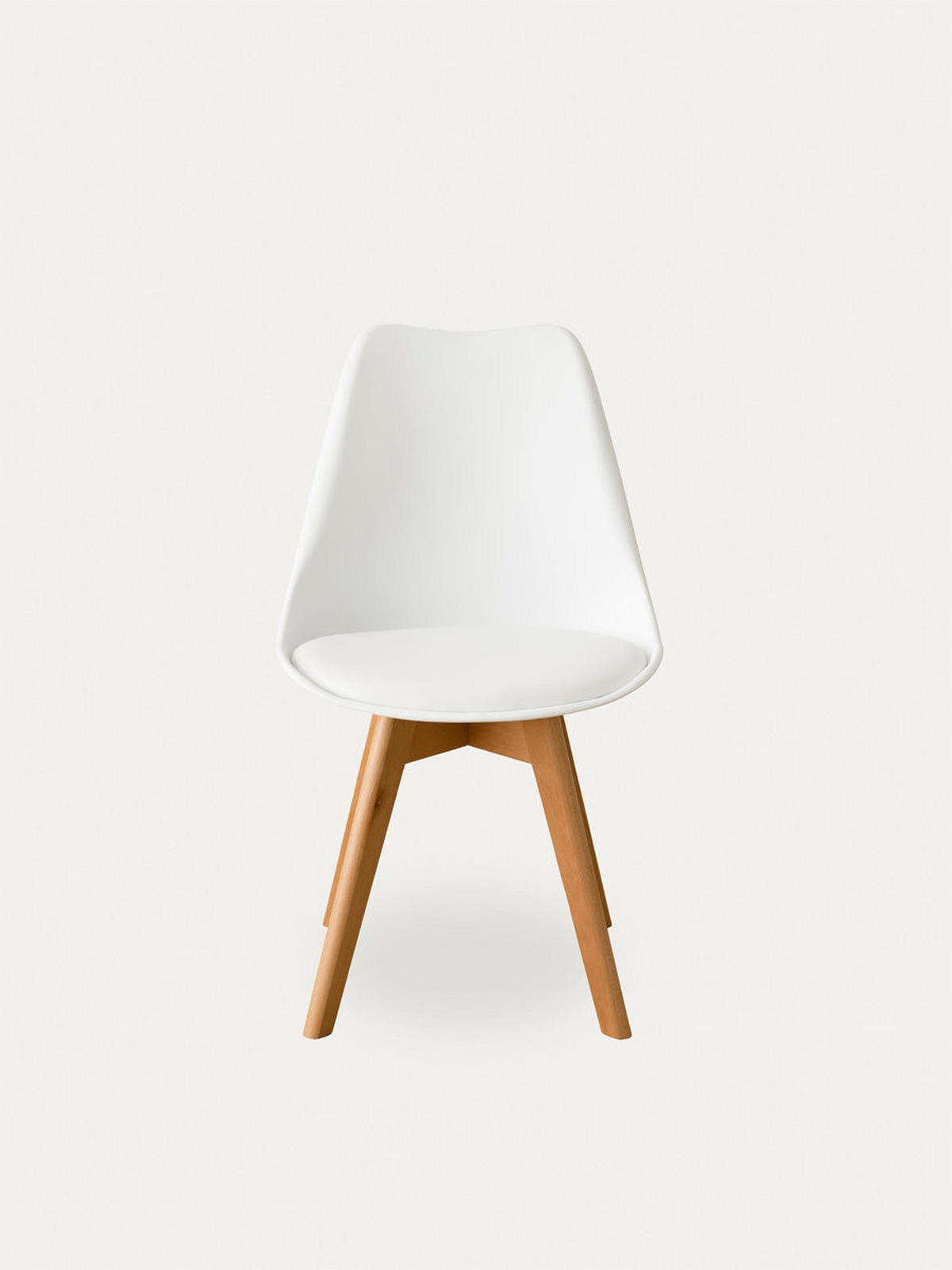 STUHL Scandinavian Weiß 49 cm x 82 cm - Weiß, Kunststoff (49/82/54cm) - Kenay Home