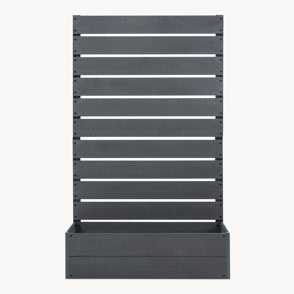 BLUMENKASTEN Heerde - Grau, Kunststoff (90/150/38cm) - [en.casa]