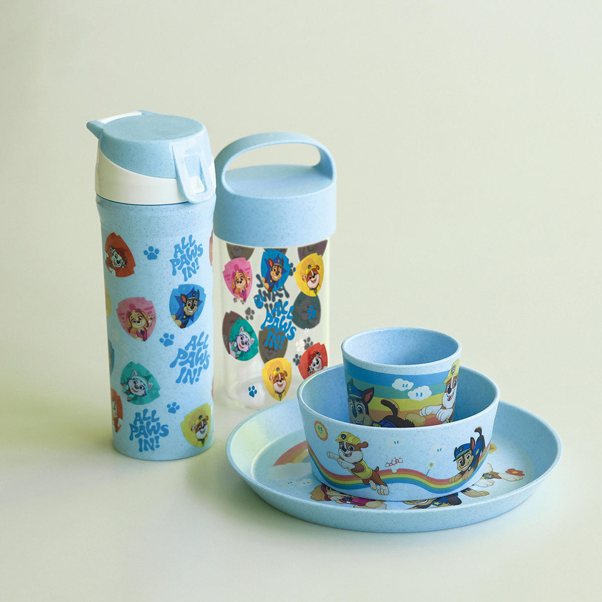 KINDERSCHALE Connect Paw Patrol 400 ml - Blau, Kunststoff (12.3cm)